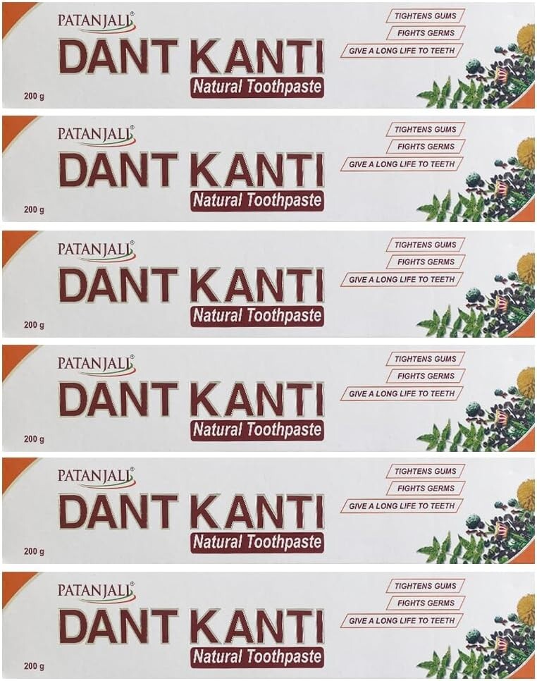 Patanjali Dant Kanti Toothpaste(Pack of 5) by Patanjali  Free Shipping
